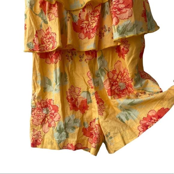 Peek Yellow Floral Ruffle Romper SO CUTE 🥰 - Picture 2 of 4